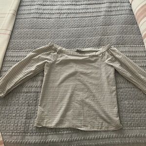 Madewell off the shoulder striped top